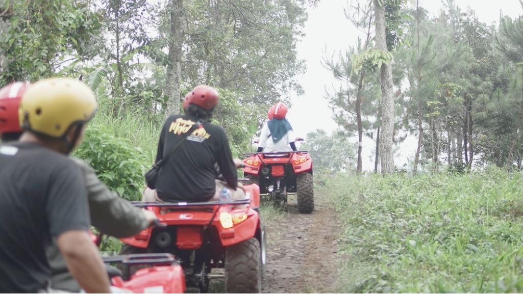 Rindangnya jalur ATV Manhattan trawas rasakan kesejukan berpadu dengan adrenalin